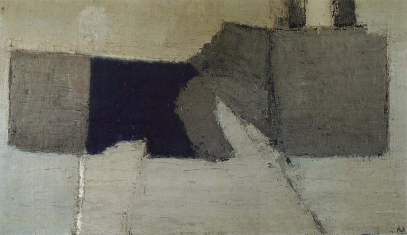 Nicolas de Stael The Grey and Blue of Figure oil painting picture